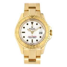 Vintage Rolex Yacht-Master White Dial 18K