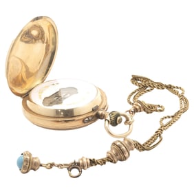 18 Karat Yellow Gold Jump Hour