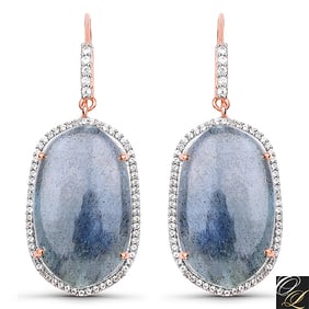 28.08 CT Genuine Labradorite And White