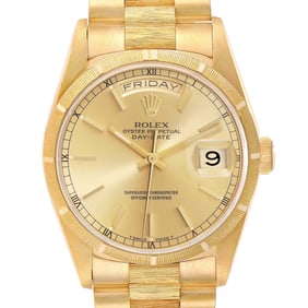 Rolex Day-Date President Yellow Gold Bark