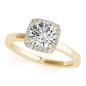 1.15 ctw Certified VS/SI Diamond Halo Ring 18k Yellow Gold