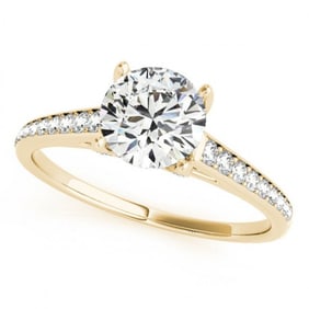 1.2 ctw Certified VS/SI Diamond Ring 18k Yellow Gold