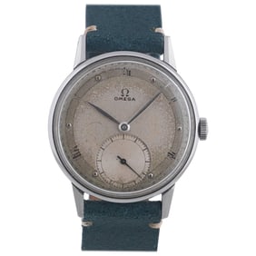 Omega Stainless Steel Applied Roman Numerals