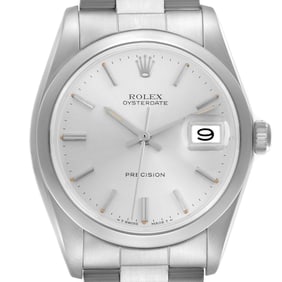 Rolex OysterDate Precision Silver Dial Vintage