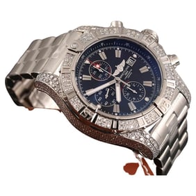 Breitling Super Avenger Stainless Steel Custom