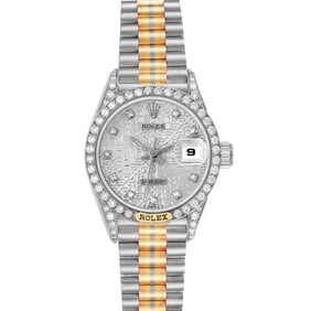 Rolex President Tridor White Yellow Rose