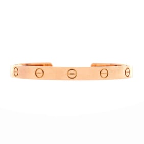 Cartier Love Cuff Bracelet 18K Rose