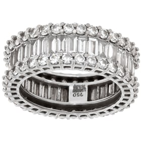 Diamond eternity band with 3.34 carats