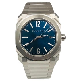 Bvlgari Octo Ref. BGO38S Blue Dial
