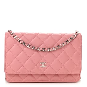 Chanel Lambskin Quilted Wallet On Chain