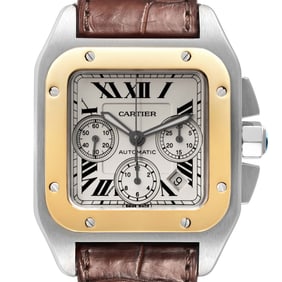 Cartier Santos 100 XL Steel Yellow