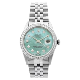 Rolex Datejust Steel 1.20 Carat Custom