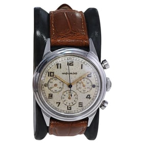 Movado Stainless Steel Chronograph with Original