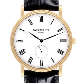 Patek Philippe Calatrava Yellow Gold White