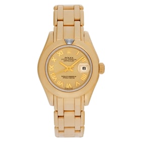 Rolex Pearlmaster 80328 18k Champagne dial
