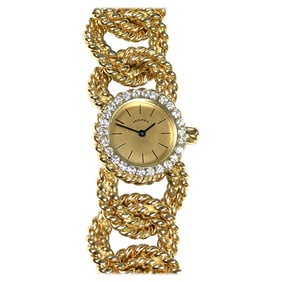 Verdura Gold and Diamond Rope Link