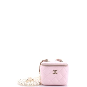 Chanel Vanity Case with Pearl Chain