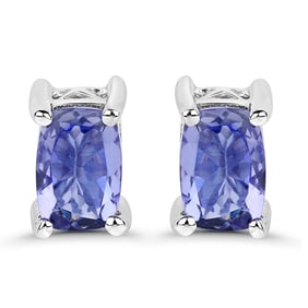 1.06 CT Genuine Tanzanite 14K White