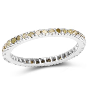 0.57 CT Genuine Yellow Diamond 14K