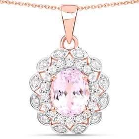 4.26 CT Genuine Kunzite and White