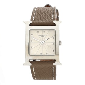 Hermes Heure H Quartz Watch Stainless