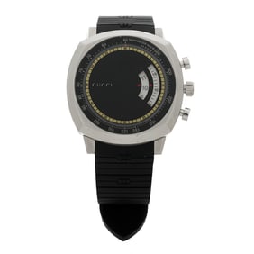 Gucci Stainless Steel Rubber 40mm Grip