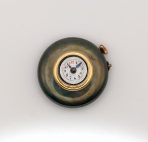 Watch Buttonhole Blued Steel Swiss, 1890