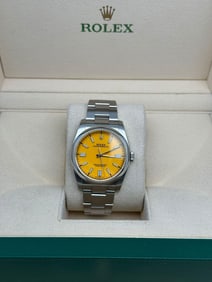 Rolex Oyster Perpetual Steel Custom Yellow