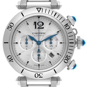 Cartier Pasha 41mm Silver Dial Steel