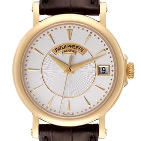 Patek Philippe Calatrava Yellow Gold Silver