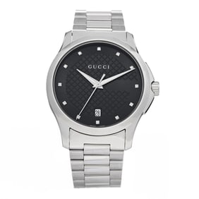 Gucci Stainless Steel Diamond 38mm G-Timeless