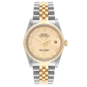 Rolex Datejust Steel Yellow Gold Ivory