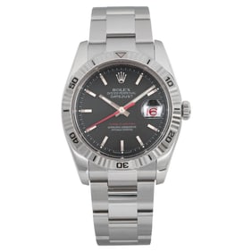 Rolex Datejust Turn-O-Graph Steel Black Dial
