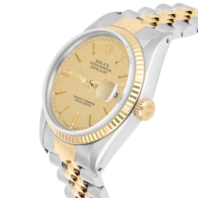 Rolex Datejust 36mm Two Tone Champagne