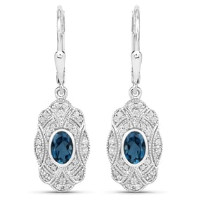 1.32 CT Genuine London Blue Topaz