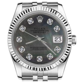 Rolex Oyster Perpetual Datejust Black Mother