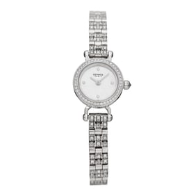 Hermes 18K White Gold Diamond Pave
