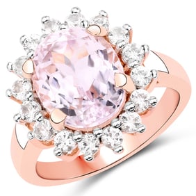 5.56 CT Genuine Kunzite and White