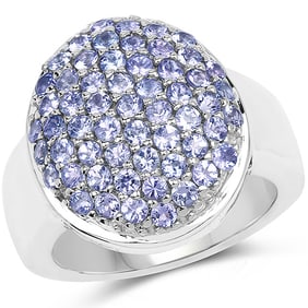 2.00 CT Genuine Tanzanite 14K White