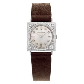Longines Classic 14k White Gold Silver