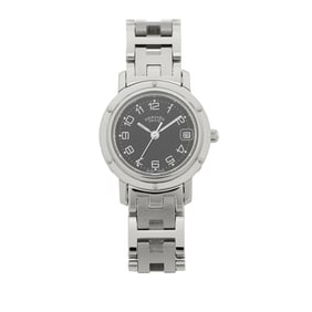 Hermes Stainless Steel 24mm Clipper Quartz