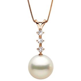 White South Sea Pearl and Diamond Constellation Pendant