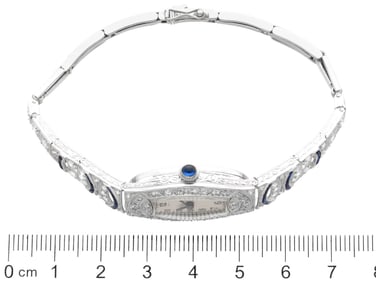 Art Deco 0.70 Carat Sapphire, 2.92