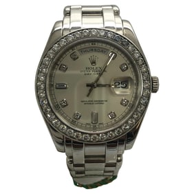 Rolex Pearlmaster Diamond Bezel Day-Date Watch