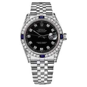 Rolex Datejust Black Diamond Dial with