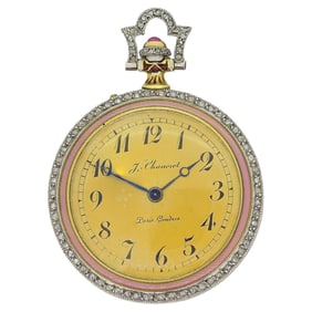 Chaumet Art Deco Enamel and Diamond