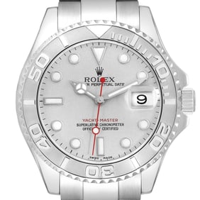 Rolex Yachtmaster Platinum Dial Bezel Steel