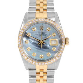Rolex TT Datejust Blue MOP Diamond (1 of 6)