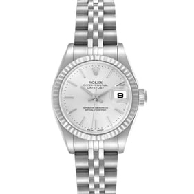 Rolex Datejust Steel White Gold Silver