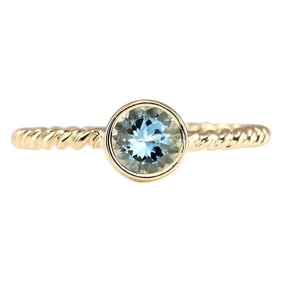 Aquamarine Ring 14K Yellow Gold